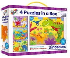 Galt Puzzle V zemi dinosaurů 4v1 (12,16,20,24 dílků)