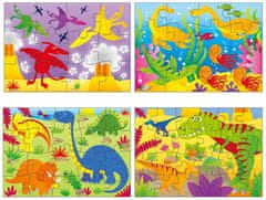 Galt Puzzle V zemi dinosaurů 4v1 (12,16,20,24 dílků)