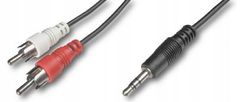 Techly Kabel 504402 2x RCA - 1x Jack 3,5mm 0.5m 