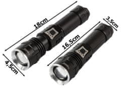 Bailong 08317 Svítilna LED CREE XHP160 , IPX-5, 1000 m