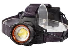 Bailong 08349 LED Čelovka CREE XHP160 , IPX5, 1000 m, černá