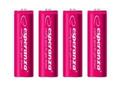 Esperanza Dobíjecí baterie AA 2000 mAh 4 ks růžová EZA104R