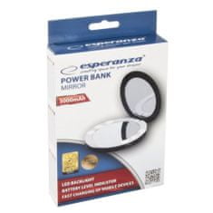 Esperanza Powerbanka 3000mah se zrcátkem EMP121K