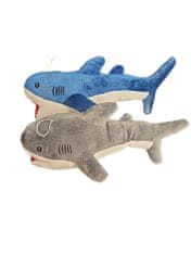 Leventi Plyšový žralok se třpytkami a poutkem - modrý
