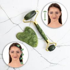 inSPORTline Masážní set Face roller a Gua Sha Siarto Set