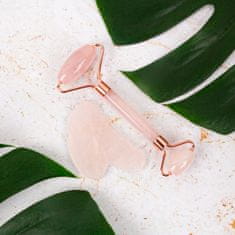 inSPORTline Masážní set Face roller a Gua Sha Rosado Set