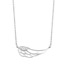 Klenoty Amber Stříbrný náhrdelník s křídlem