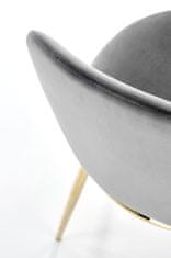Halmar Designová židle GLAMOUR K460 šedá