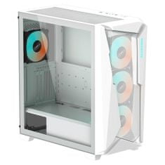 Gigabyte C301 GLASS/Midi Tower/Transpar./Bílá