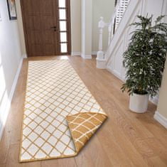 NORTHRUGS Kusový koberec Twin-Wendeteppiche 105793 Ochre – na ven i na doma 80x350