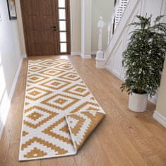 NORTHRUGS Kusový koberec Twin-Wendeteppiche 105794 Ochre – na ven i na doma 80x250