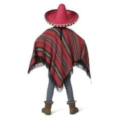 funny fashion Dětský kostým Mexičan - červené pončo