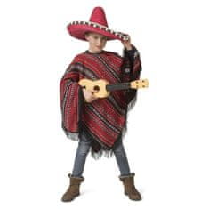 funny fashion Dětský kostým Mexičan - červené pončo