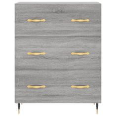 Vidaxl Skříň highboard šedá sonoma 69,5 x 34 x 180 cm kompozitní dřevo