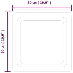 Vidaxl Koupelnové zrcadlo s LED osvětlením 50x50 cm