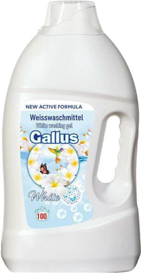 Gallus prací gel white, 100 pracích dávek, 4 l