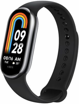 Fitness náramek Xiaomi Smart Band 8 senzor okolního světla automatické nastavení jasu výkonná baterie 150+ sportovních režimů kvalitní fitness náramek velký displej dlouhá výdrž baterie sportovní režimy analýza tréninku VO2 Max dýchání při spánku , barevný AMOLED displej, Always-On multisport, ovládání spouště fotoaparátu dlouhá výdrž baterie sportovní režimy stres monitoring spánk doba regenerace 5ATM vysoké rozlišení rychloupínací spona kovové tělo