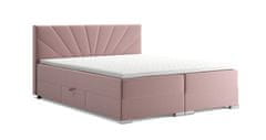 Veneti Manželská postel ADIRA 1 - 180x200, růžová