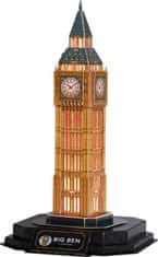 CubicFun Svítící 3D puzzle Noční edice: Big Ben 32 dílků