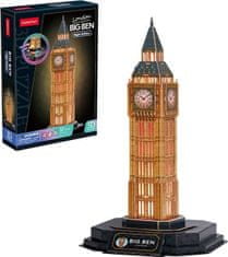 CubicFun Svítící 3D puzzle Noční edice: Big Ben 32 dílků