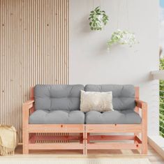 Petromila Zahradní židle s poduškami 2 ks masivní dřevo douglasky