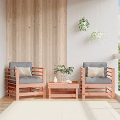Greatstore Zahradní židle s poduškami 2 ks masivní dřevo douglasky