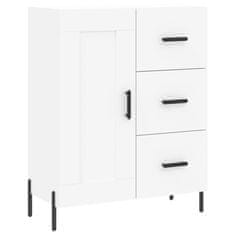 Greatstore Skříň highboard bílá 69,5 x 34 x 180 cm kompozitní dřevo