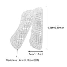 Northix Silikonové vložky na patě pro dámské boty vel. Xs 