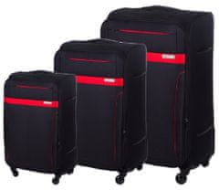 Solier Příruční kufr STL 1316 Black/Red