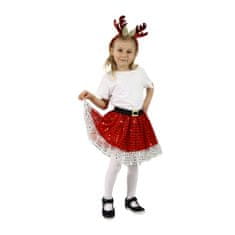 Rappa Dětský kostým TUTU sukně vánoční sob s čelenkou