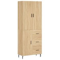 Vidaxl Skříň highboard dub sonoma 69,5 x 34 x 180 cm kompozitní dřevo