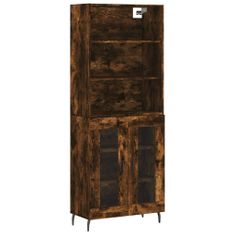 Vidaxl Skříň highboard kouřový dub 69,5 x 34 x 180 cm kompozitní dřevo