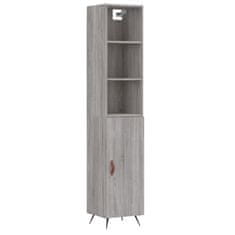 Vidaxl Skříň highboard šedá sonoma 34,5 x 34 x 180 cm kompozitní dřevo