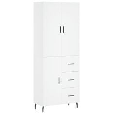 Vidaxl Skříň highboard bílá 69,5 x 34 x 180 cm kompozitní dřevo