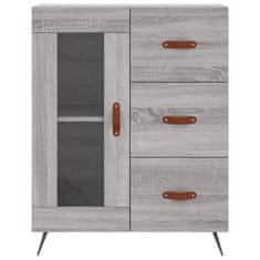 Greatstore Skříň highboard šedá sonoma 69,5 x 34 x 180 cm kompozitní dřevo