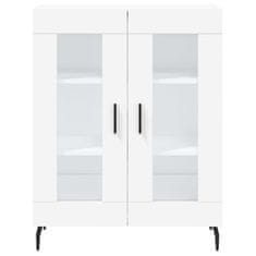 Greatstore Skříň highboard bílá 69,5 x 34 x 180 cm kompozitní dřevo