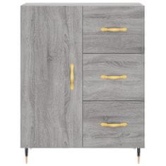 Greatstore Skříň highboard šedá sonoma 69,5 x 34 x 180 cm kompozitní dřevo