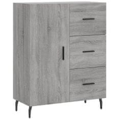 Greatstore Skříň highboard šedá sonoma 69,5 x 34 x 180 cm kompozitní dřevo