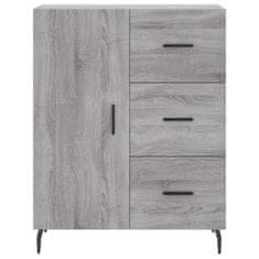 Greatstore Skříň highboard šedá sonoma 69,5 x 34 x 180 cm kompozitní dřevo