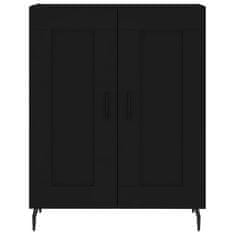 Vidaxl Skříň highboard černá 69,5 x 34 x 180 cm kompozitní dřevo