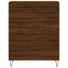 Greatstore Skříň highboard hnědý dub 69,5 x 34 x 180 cm kompozitní dřevo