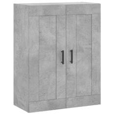 Greatstore Skříň highboard betonově šedá 69,5x34x180 cm kompozitní dřevo