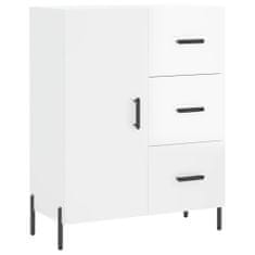 Vidaxl Skříň highboard lesklá bílá 69,5 x 34 x 180 cm kompozitní dřevo