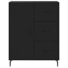 Vidaxl Skříň highboard černá 69,5 x 34 x 180 cm kompozitní dřevo