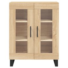 Greatstore Skříň highboard dub sonoma 69,5 x 34 x 180 cm kompozitní dřevo