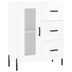 Vidaxl Skříň highboard lesklá bílá 69,5 x 34 x 180 cm kompozitní dřevo