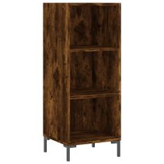 Vidaxl Skříň highboard kouřový dub 34,5 x 34 x 180 cm kompozitní dřevo