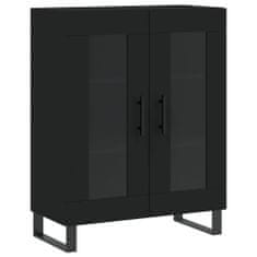 Vidaxl Skříň highboard černá 69,5 x 34 x 180 cm kompozitní dřevo