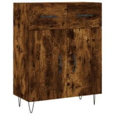 Vidaxl Skříň highboard kouřový dub 69,5 x 34 x 180 cm kompozitní dřevo