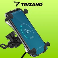 Trizand Držák telefonu na motorku s nabíječkou